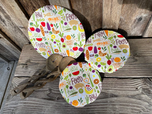 Food bowls covers set of 3