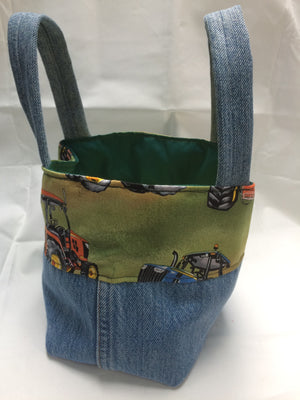 'Hold all Baskets with Handles' Denim baskets