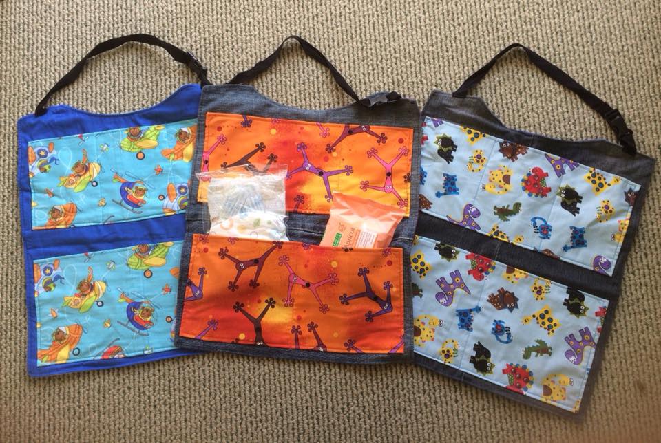 Car seat organiser - kids / childrens